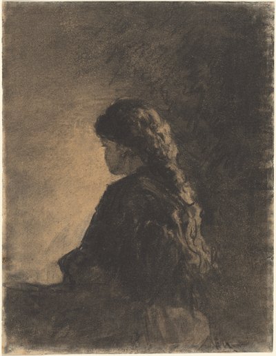 Sedící dívka od William Morris Hunt
