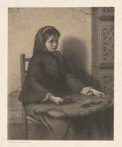 Fialová dívka od William Morris Hunt