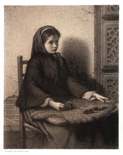 Fialová dívka od William Morris Hunt
