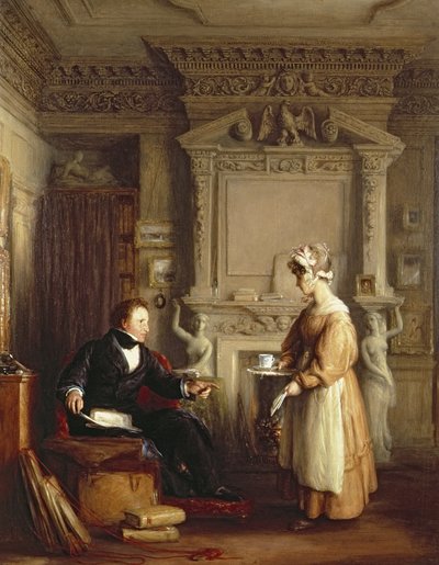 Sběratel umění John Sheepschanks a domácí sluha od William Mulready