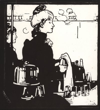 Barmanka (jakýkoli bar) od William Nicholson