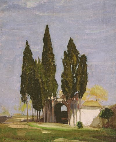 Cypřiše, Palatine Hill, Řím od William Nicholson