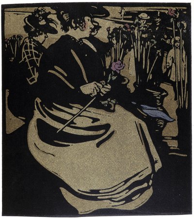 Flower Merchant, London in „“ Types of London “, William Nicholson (1872-1949) od William Nicholson