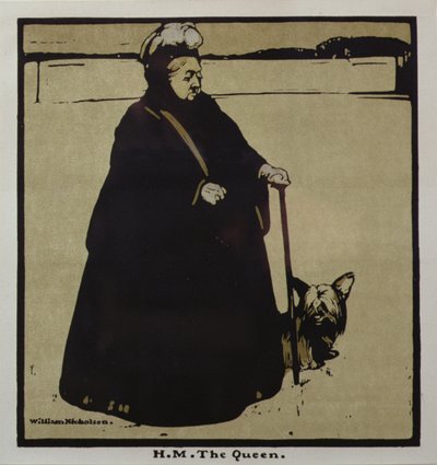 H.M. Královna (barva lito) od William Nicholson