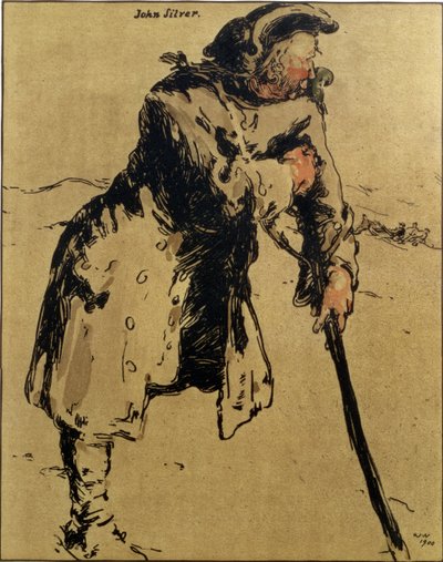 John Silver, ilustrace z 