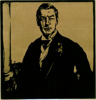 Joseph Chamberlain, kolem roku 1903 (barevné lito) od William Nicholson