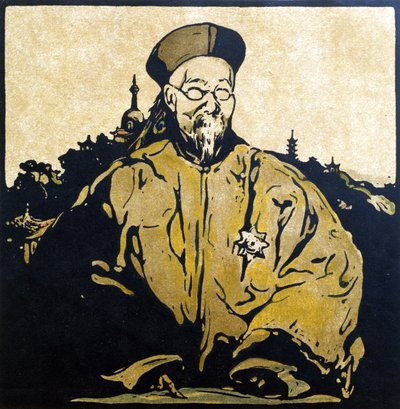 Li Hung Chang (1823-1901) ilustrace z „Dvanáct portrétů – druhá řada“, vydané v roce 1899 (ručně kolorovaný dřevěný blok) od William Nicholson