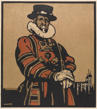 Londýn Typy: Beefeater od William Nicholson