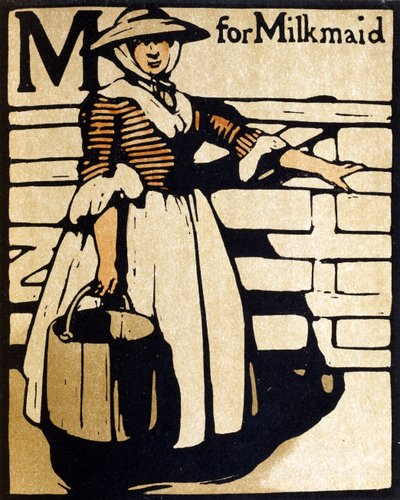M jako Milkmaid, ilustrace z 