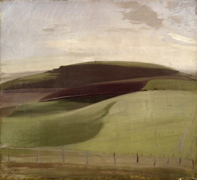On the Downs (Wiltshire Landscape) 1924 (olej na plátně) od William Nicholson