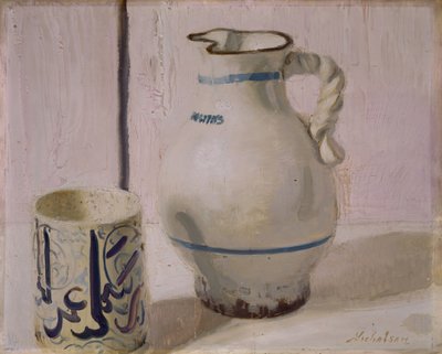 Růžové zátiší s džbánem, 1935-36. od William Nicholson