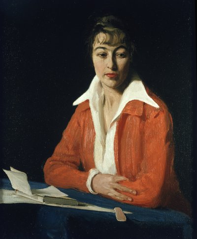 Portrét slečny Maude Nelkeové, asi 1914 (olej na plátně) od William Nicholson
