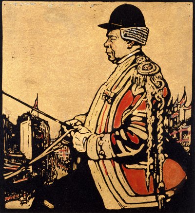 Kočí královny Viktorie (dřevořez) od William Nicholson