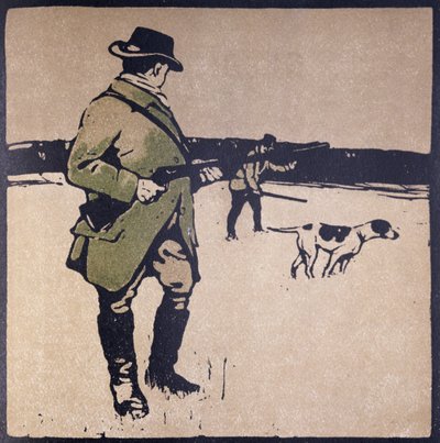 Měsíc září: Střelba, z „Almanachu dvanácti sportů“, se slovy Rudyarda Kiplinga, poprvé publikoval William Heinemann od William Nicholson