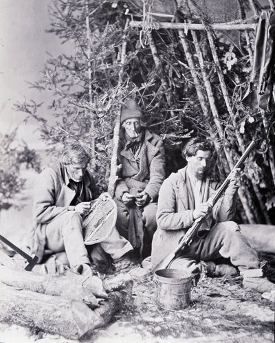 Life of the Trapper in Canada, foto Nottman, circa 1890. od William Notman
