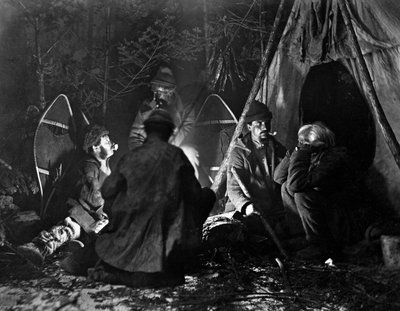 Life of the Trapper in Canada, foto Nottman, circa 1890. od William Notman