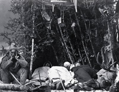 Life of the Trapper in Canada, foto Nottman, circa 1890. od William Notman