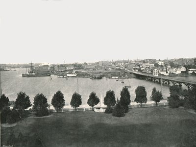 Pohled z vládních budov, Victoria, Kanada, 1895. od William Notman and Son