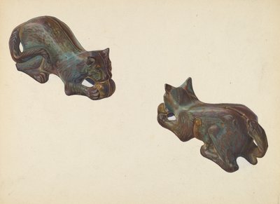Banka na mince pro kočky a míčky, c. 1939. od William O. Fletcher