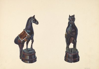 Kůň na Barrel Bank, c. 1938. od William O. Fletcher