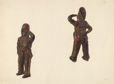 Indian Chief Coin Bank, c. 1938. od William O. Fletcher
