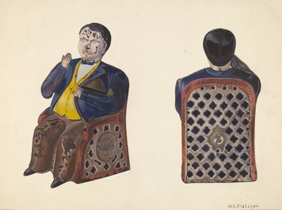 Tammany Toy Bank, c. 1937. od William O. Fletcher