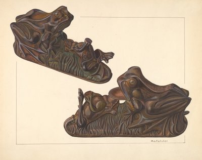 Toy Bank: Frog, 19351942. od William O. Fletcher