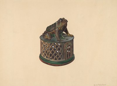 Toy Bank: Frog, c. 1938. od William O. Fletcher