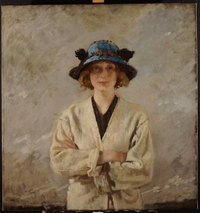 Dívka v modrém klobouku, 1912 od William Orpen