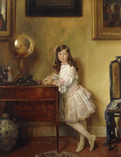 Slečna Annie Harmsworth v interiéru, 1907 od William Orpen