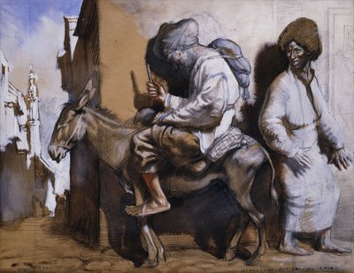 Noreddin Ali opouští Káhiru, od William Orpen