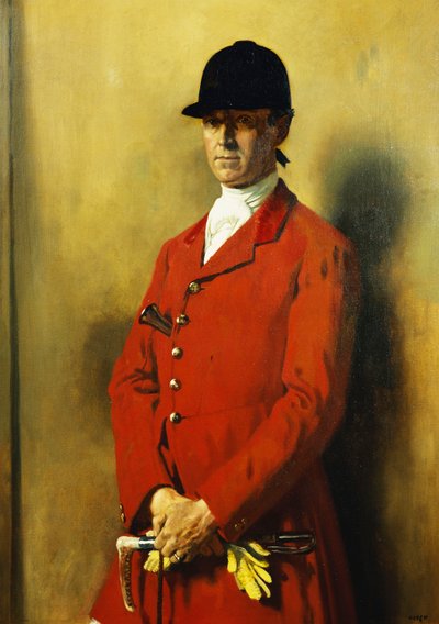 Portrét kapitána Marshalla Robertse, mistra Fox Hounds, 1926 od William Orpen