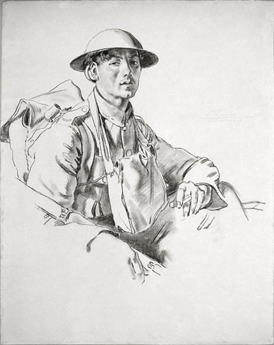 The Manchesters, Arras. "Jen ze zákopů poblíž Arrasu." Prošel bitvami Ypres a Somme nedotčen. Jít domů do Sheffieldu, abych se oženil. 