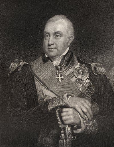 Admirál Edward Pellew, vyrytý William Holly (1807-71) z 