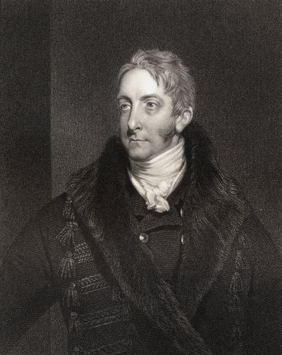 Cropley Ashley Cooper, 6. hrabě z Shaftesbury, vyryl W. Holl (1807-71), z 