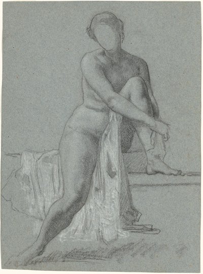 Sedící nahá od William P. Babcock
