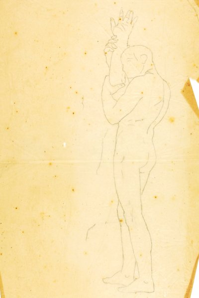 Mojžíš, Áron a Chur na hoře Choréb (studie - obrázek vpravo) od William Page
