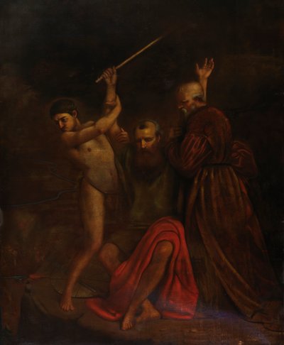 Mojžíš, Áron a Hur na hoře Horeb, 1857. od William Page