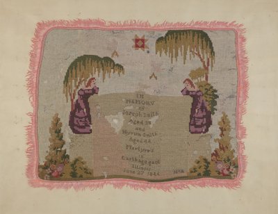 Smuteční výšivka od William Parkinson
