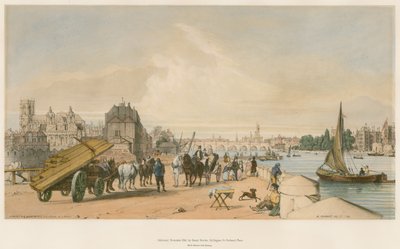 Lambeth a Westminster z Milbank od William Parrott