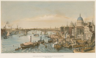 Most Southwark Bridge z mostu London Bridge od William Parrott