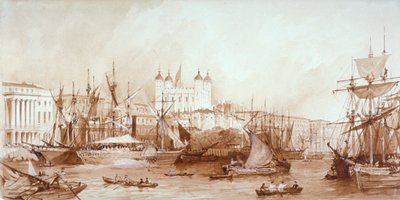 Tower of London, Stepney, Londýn, c1840 od William Parrott