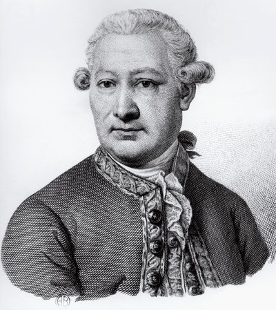 Portrét Giovanni Alessandro Brambilla (1728-1800), baron z Carpiano, italský anatom, patolog a lékař, rytina od Nicolas Toussaint Charlet