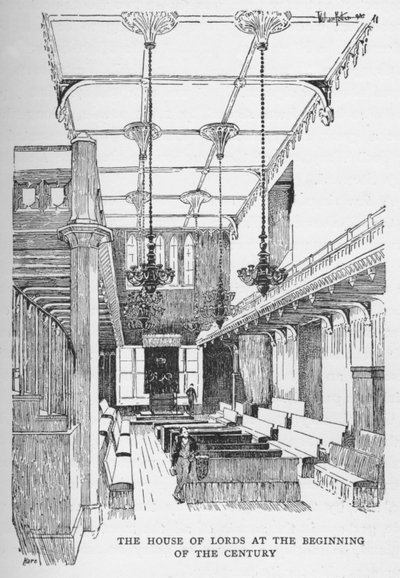 Sněmovna lordů na počátku století, c1897 od William Patten