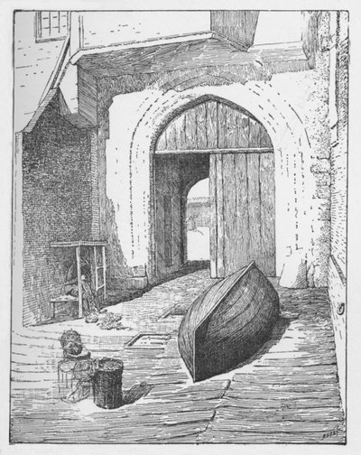 Vodní brána, New Palace Yard, c1897 od William Patten