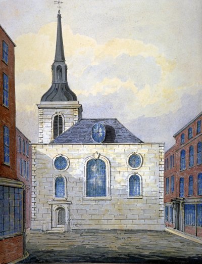 Kostel St Mary Abchurch, City of London, c1815 od William Pearson