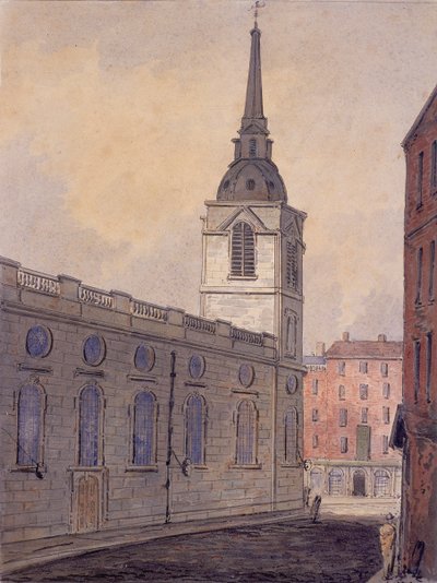 St Benet Gracechurch, Londýn, c1810 od William Pearson