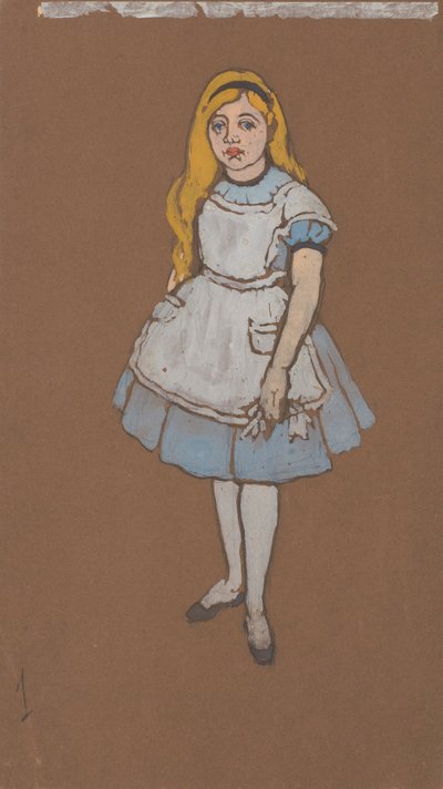 Alenka (kostýmy pro film Alenka v říši divů, 1915) od William Penhallow Henderson