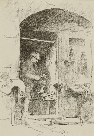 Železářský dělník od William Penhallow Henderson