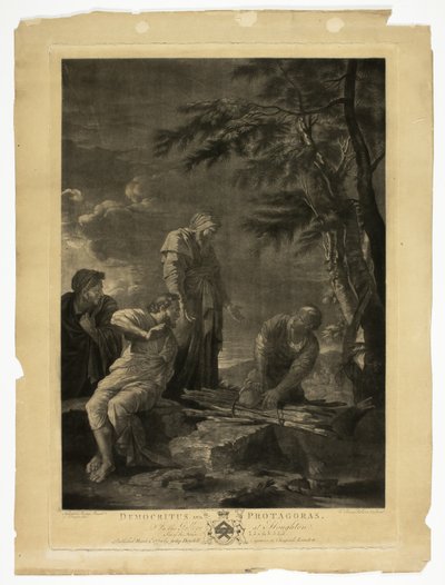 Démokritos a Prótagoras od William Pether